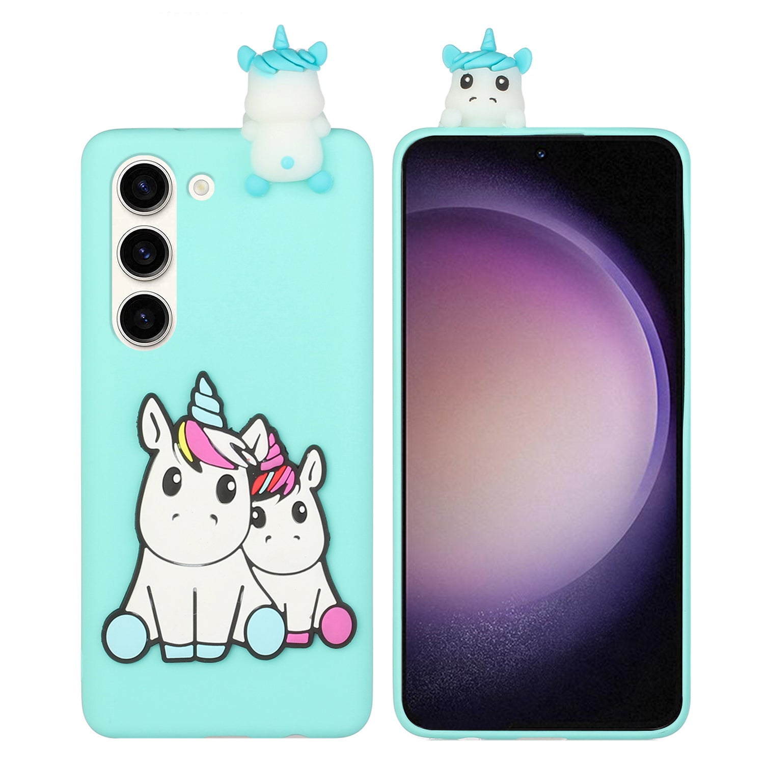 Řada YX pro Samsung Galaxy S23 Pouzdro na telefon Roztomilé 3D kreslené postavičky TPU silikonový ochranný kryt Řada YX pro Samsung Galaxy S23 Pouzdro na telefon Roztomilé 3D kreslené postavičky TPU silikonový ochranný kryt